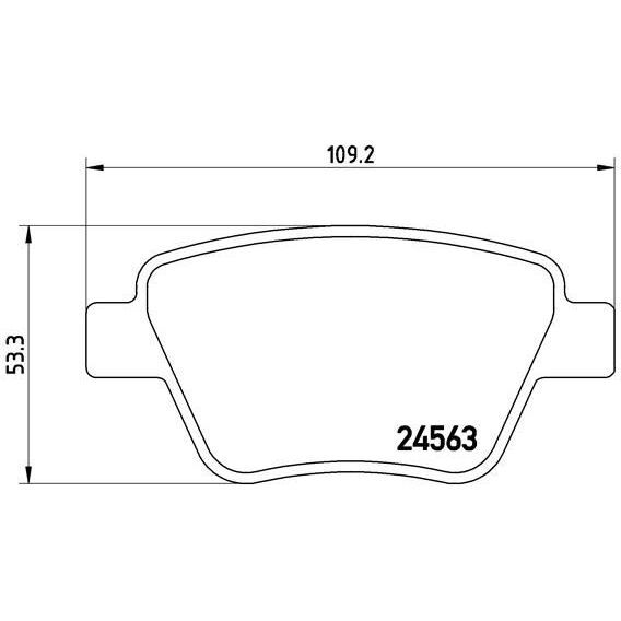 BREMBO FREN BALATASI ARKA CADDY/GOLF/JETTA/TOURAN/A1/A3 (5K0698451)