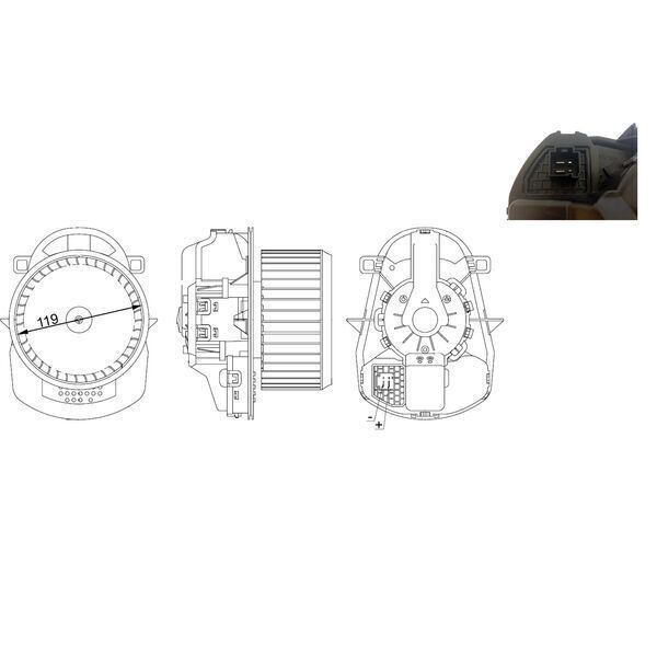 BEHR KALORİFER MOTORU TOUAREG 2011-> (7P0820021)