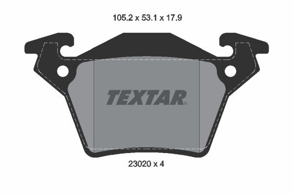 TEXTAR ARKA FREN BALATASI. W638. VITO. KULAKLI. 1996-03. [WVA23020] (A0034200220)