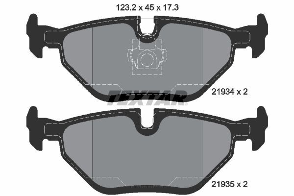 TEXTAR FREN BALATASI ARKA E36-E46 BM 99-05 (34216778168)