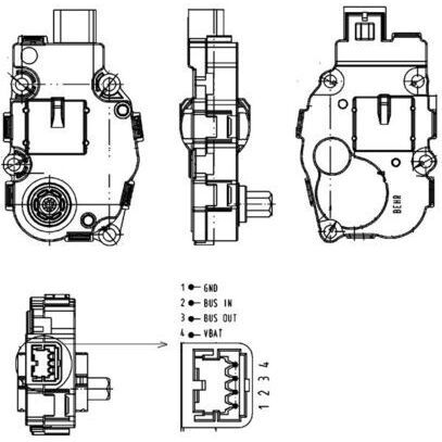 BEHR KLİMA AYAR MOTORU W204/W212/W221 (A2219066900)