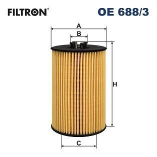 FILTRON YAĞ FİLTRESİ GOLFVII A3 1.6TDİ,2.0TDİ (03N115562)