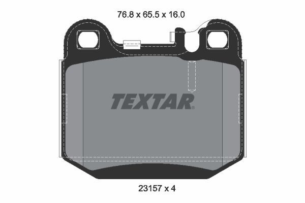 TEXTAR ARKA FREN BALATASI. W163. 2001-05. (A1634201120)