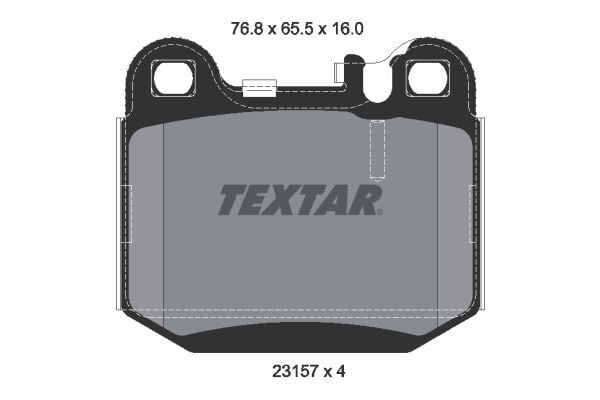 TEXTAR ARKA FREN BALATASI. W163. 2001-05. (A1634201120)