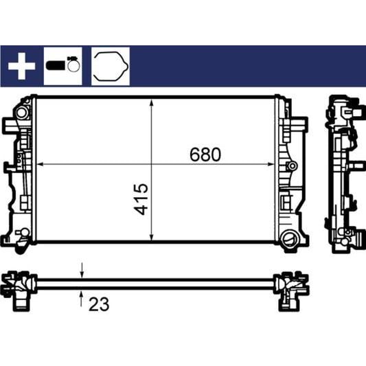 BEHR SU RADYATÖRÜ W906 (A9065000202)