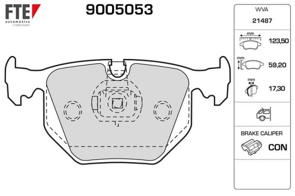 FTE FREN BALATASI ARKA E38/E39/E53/E83/ RANGE ROVER TD6 (34216790071)