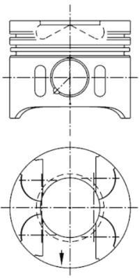 KOLBENSCHMIDT PİSTON 646 0,50 (A6460300717)