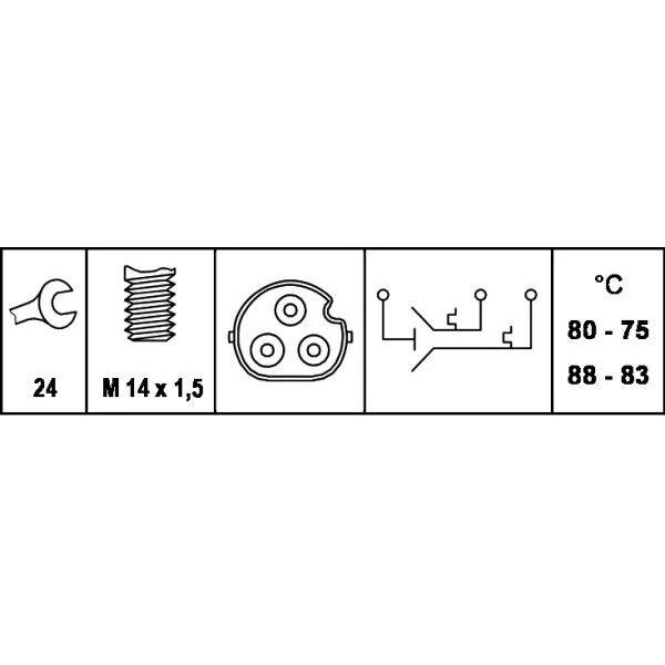 BEHR THERMO FAN MÜŞÜRÜ M43 / M44 (61318361787)