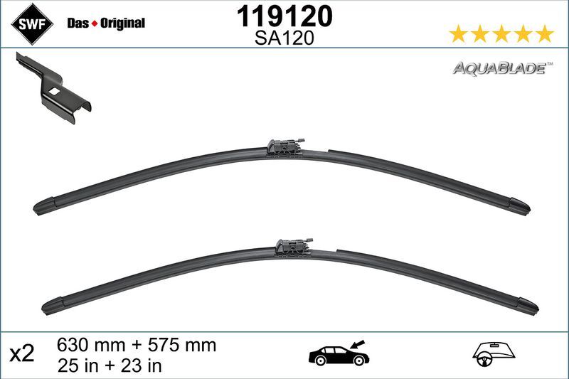 SWF ÖN SİLECEK TAKIM FLAT W222 630/570 MM (A2228201145)