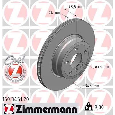PSB ARKA FREN DİSKİ F15-F16-E70-E71 X6 (34216793246)