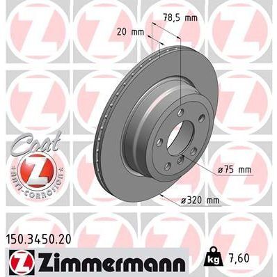 PSB ARKA FREN DİSKİ E70-E71 30D-30SI (34216793247)