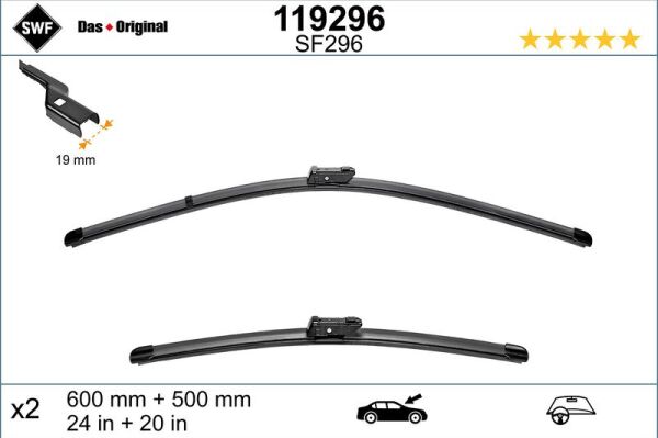 SWF SİLECEK TKM (600+500 MM)A5 08>TIGUAN 07> (5N1998002)