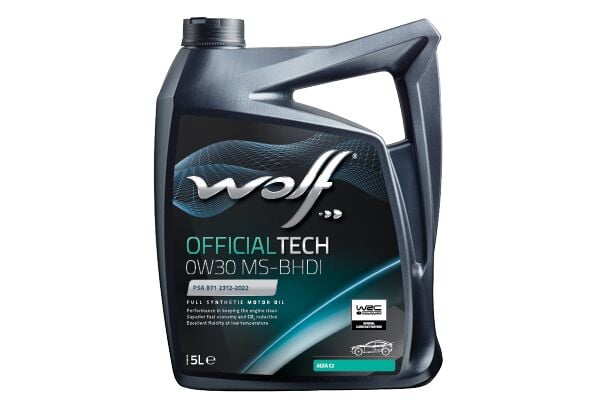 WOLF 0W30 MS-BHDI C2 MOTOR YAĞI FIAT - 9.55535-DS1 / IVECO - 18-1811 CLASSE SC1 LV 5L