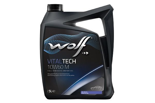 WOLF 10W60 VITALTECH M TAM SENTETİK MOTOR YAĞI BMW M MODELLERİ/MB229.3/VW501.01 VW505.00 5L
