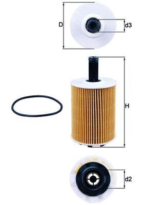 KNECHT YAĞ FİLTRESİ T5 CADDY POLO (045115466C)