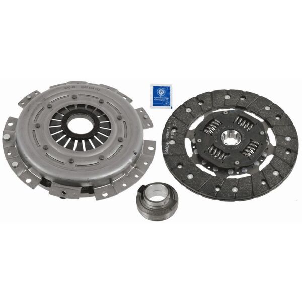 SACHS DEBRİYAJ SETİ. M115. 4 SİL. BASKI-BALATA-BILYA. 215 ÇAP. GÖBEKLI BASKI.