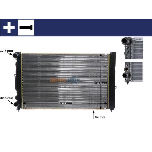 BEHR SU RADYATÖRÜ PASSAT A4 DÜZ (8D0121251BA)
