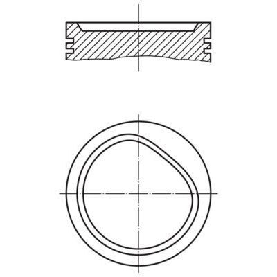 MAHLE PİSTON SEGMAN M40 80,00 MM (STD) E34/E36 - 3.18/5.18 (11251739301)