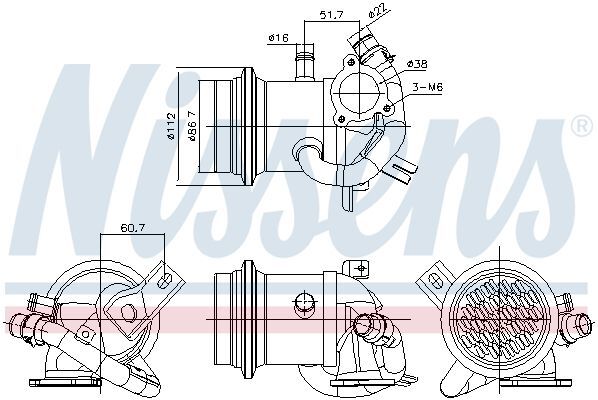 NISSENS EGR VALFİ (SOĞUTUCULU) POLO IBIZA 14>CUS (04B131512C)