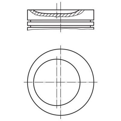 MAHLE PİSTON SEGMAN M43 84,50 MM (0,50) E36/E34 - 3.18İ/5.18İ (11251743154)