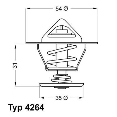 WAHLER TERMOSTAT GOLF IV-CLASSIC-CADDY (044121113)