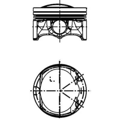 KOLBENSCHMIDT PİSTON 1.8 TFSİ STD CDHA,CDAA,CDAB 82.50MM 23 PIM (06H107065DL)
