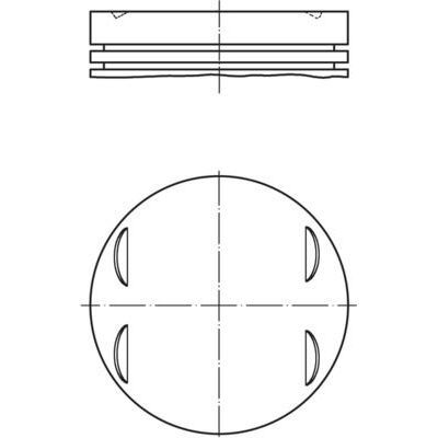 MAHLE PİSTON 0,50 M54 B25 E39/E46/E60 (11257509175)