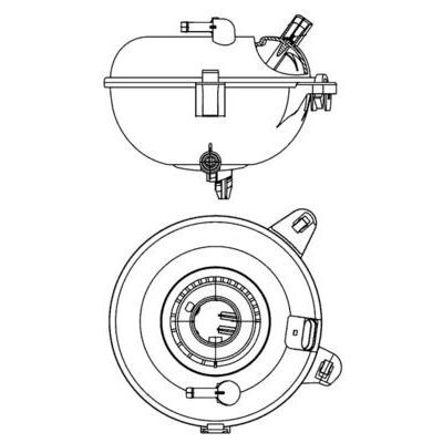 BEHR RAD. YEDEK SU DEPOSU GOLF A3 13> (5Q0121407G)