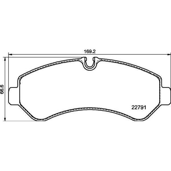 BREMBO ARKA FREN BALATASI. W907. SPRINTER. (A9074205201)