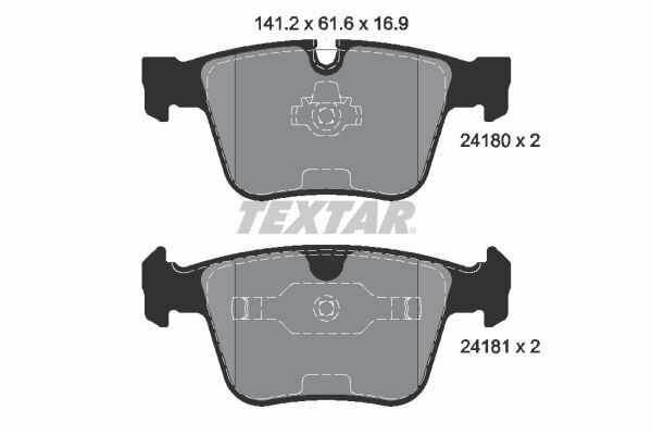 TEXTAR FREN BALATASI ARKA 164-221-216-251 AMG-4MATIC 2006- (A1644202420)