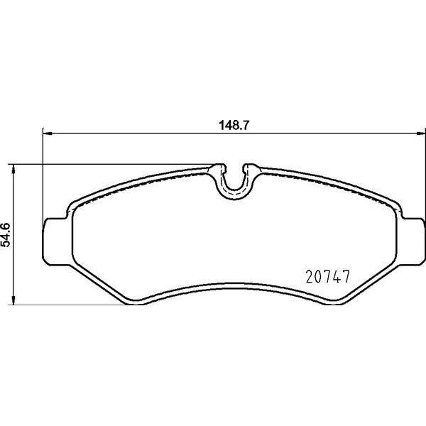 BREMBO ARKA FREN BALATASI. W907-910. SPRINTER. 2018-> (A9104207300)