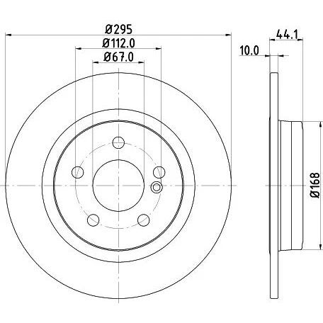 OPTIMAL ARKA FREN DİSKİ. W117-156-176-246. 2011-18. (A2464230712)