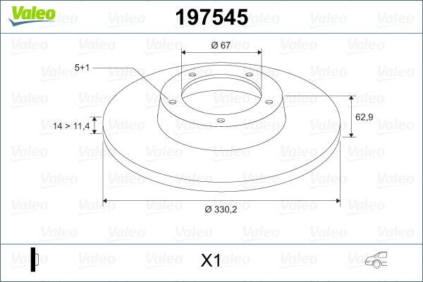 VALEO ARKA FREN DİSKİ W164 (A1644231212)