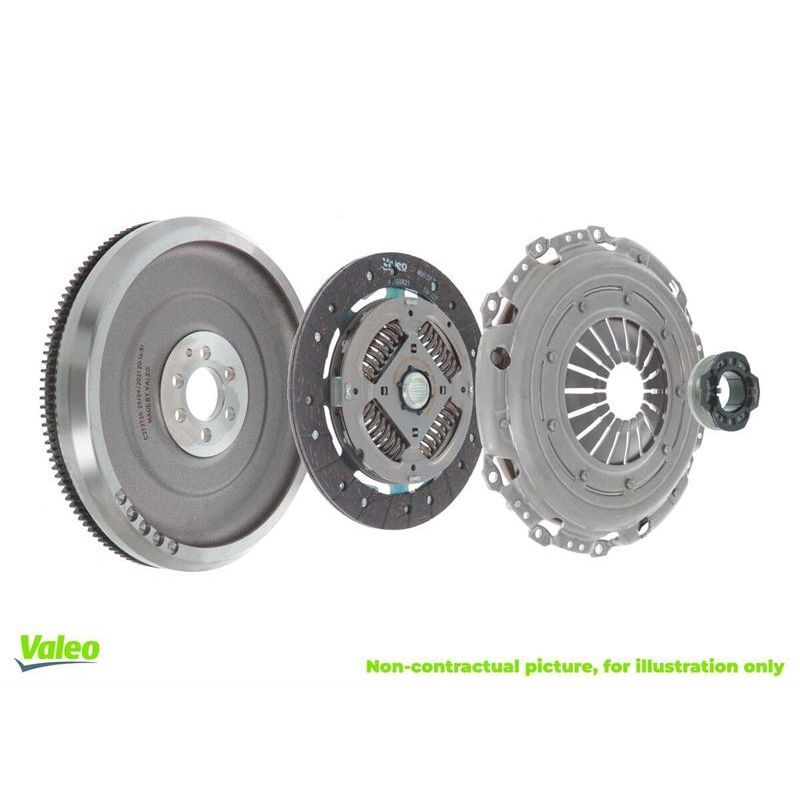 VALEO VOLAN M47D20 (ÇİFT KAVRAMADAN TEK KAVRAMAYA GEÇİŞ SET/VOLAN+DEBRİYAJ SET+BİLYA (21207549441)