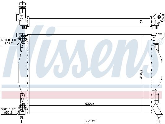 NISSENS SU RADYATÖRÜ A4/A6 01>08 (8E0121251A)