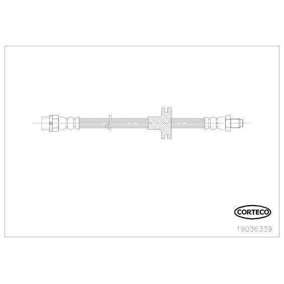 CORTECO FREN HORTUMU ÖN E53 (34301166118)