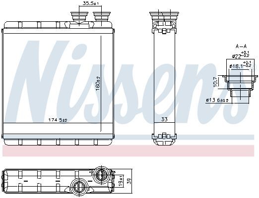NISSENS KALORİFER RADYATÖRÜ A1/ARONA/IBIZA/POLO/T-CROSS/TAIGO (2Q0819030A)