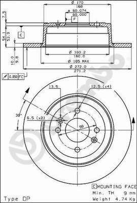RAPRO DEVİRDAİM ÜST HORTUM, DISCOVERY / RANGE ROVER (ERR5099)