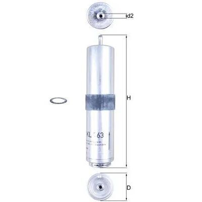 KNECHT YAKIT FİLİTRESİ M47N M57N N47N N57 02/10 > (13327823413)