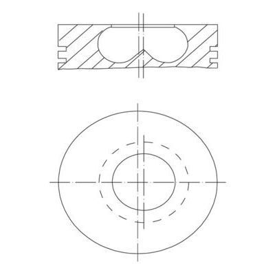 MAHLE PİSTON+SEGMAN 84MM B37 (11258519401)