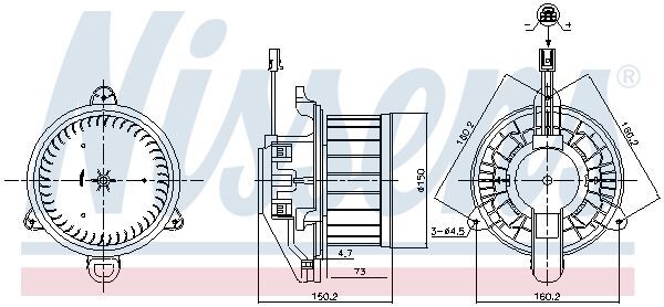 NISSENS KALORİFER MOTORU W118/W177/W247 (A2478308400)