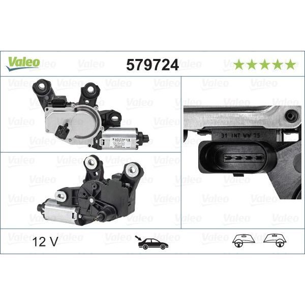 VALEO ARKA SİLECEK MOTORU CAYENNE 11-15 (­95862808002)