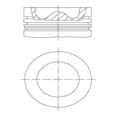 MAHLE PİSTON 0,50 (80,50) POLO 1,4/TDI/ A1 14> CUSA CUSB CUTA (04B107065F)