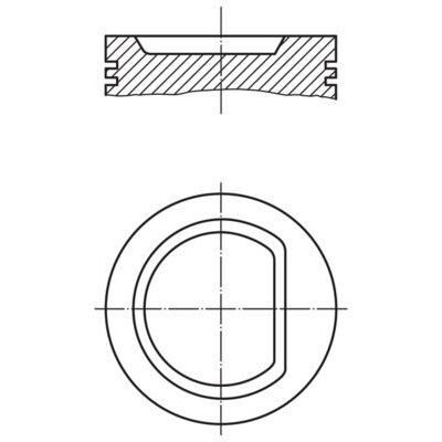 MAHLE PİSTON GOLF POLO 1,4 AEX-APQ (77,01 MM 0,50) (030107065BKX)
