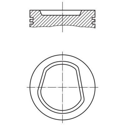 MAHLE PİSTON POLO 1,6 AEE-ALM (76,51MM STD) (032107065N)