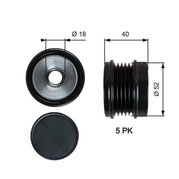 GATES ALTERNATÖR KASNAĞI M270 (A2701550315)