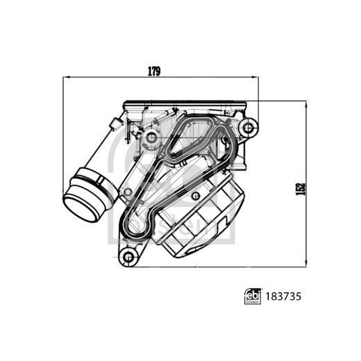 FEBI YAĞ FİLTRE HAZNESİ (ALÜMİNYUM) F10/F11/F12/F20/F21/F22 (11428683206)