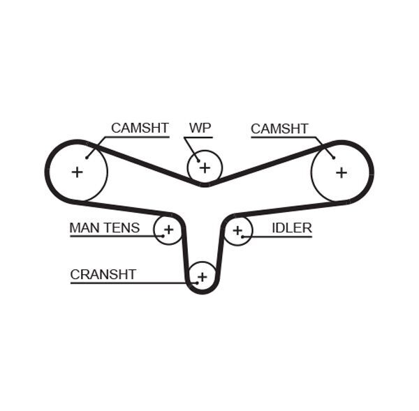 GATES TRİGER KAYIŞI A4 A6 2,5 (059109119B)
