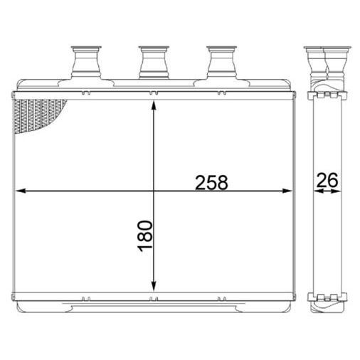 BEHR KALORİFER RADYATÖRÜ E65 (64116906270)
