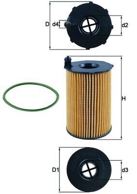 KNECHT YAĞ FİLTRESİ A5,A6,A7,TOU,Q7 3.0 TDİ 11> (059115561D)
